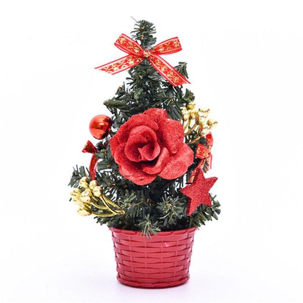 20cm christmas miniature tree christmas decor deskpotted plant scene decor